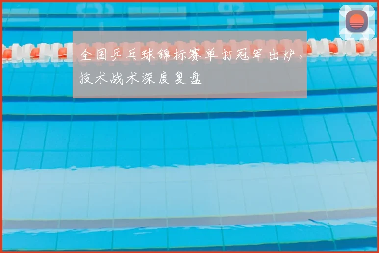 全国乒乓球锦标赛单打冠军出炉，技术战术深度复盘
